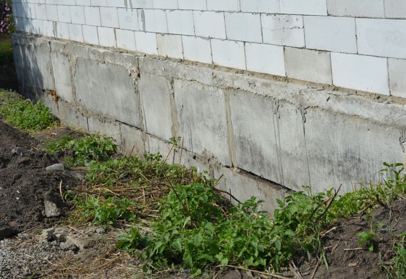 Repaired Foundation Wall